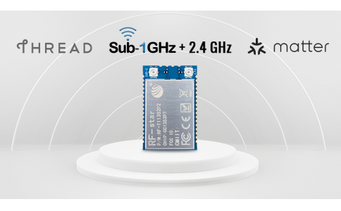新品發布：信馳達TI CC1352P7雙頻段多協議模塊RF-TI1352P2，支持Matter over Thread